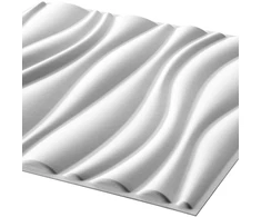 Sienų plokštės 12 pcs Balta 50 x 50 cm