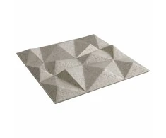 Sienų plokštės 12 pcs Diamond Beton 50 x 50 cm XPS Putplastis
