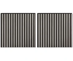 Sienų plokštės 2 pcs Pilka 60,5 x 60 cm