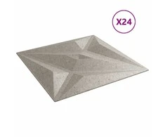 Sienų plokštės 24 pcs Star Beton 50 x 50 cm XPS Putplastis