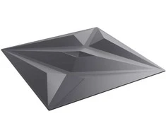 Sienų plokštės 24 pcs Star Pilkas 50 x 50 cm XPS Putplastis
