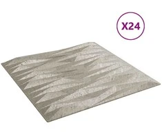 Sienų plokštės 24 pcs Stone Beton 50 x 50 cm XPS Putplastis
