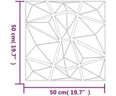 Sienų plokštės 24 vnt. 50 x 50 cm Žalia XPS Putplastis