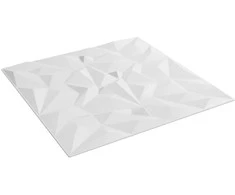 Sienų plokštės 48 pcs Balta 50 x 50 cm XPS Putplastis
