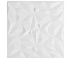 Sienų plokštės 48 vnt. 50 x 50 cm Balta XPS Putplastis