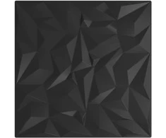 Sienų plokštės 48 vnt. 50 x 50 cm Juoda XPS Putplastis
