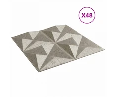 Sienų plokštės 48 pcs Origami beton 50 x 50 cm XPS Putplastis