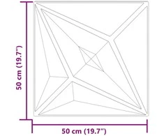 Sienų plokštės 48 vnt. 50 x 50 cm Star Beton XPS Putplastis