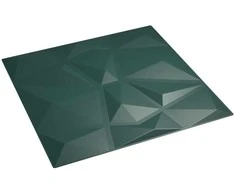 Sienų plokštės 48 pcs Žalia 50 x 50 cm XPS Putplastis