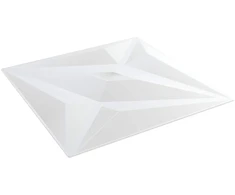 Sienų plokštės Žvaigždė 12 pcs Baltos žvaigždės 50 x 50 cm