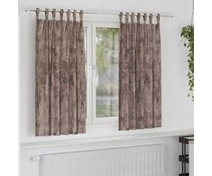 Aksominio tipo užuolaidos 2 pcs Kapučino 175 x 140 cm Aksomas