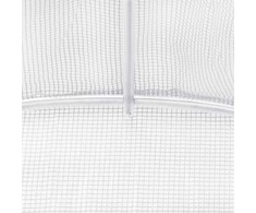 Šiltnamis su plieno rėmu, baltos spalvos, 6x5x2,3m, 30m²