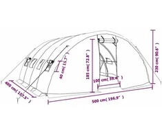 Šiltnamis su plieno rėmu, žalios spalvos, 5x4x2,3m, 20m²