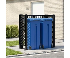 Šiukšliadėžės grotelės Antracito 123 x 47 x 114 cm PP