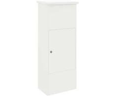 Siuntų dėžutė su saugykla Balta 44,5 x 29 x 110,5 cm Plienas