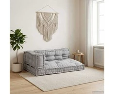 Šiuolaikinis sofos pagalvėlė 3 pcs Pilka 120 x 80 x 38 cm