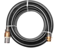 Siurbimo žarna su žalvarinėmis jungtimis, 3 m 25 mm, juoda