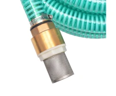 Siurbimo žarna su žalvarinėmis jungtimis, 3 m 25 mm, žalia