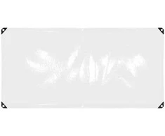 Skaidrus brezentas su ąselėmis 1x2 m PVC