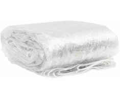 Skaidrus brezentas su ąselėmis 1x4 m PVC