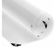Skaidrus brezentas su ąselėmis 1x5 m PVC