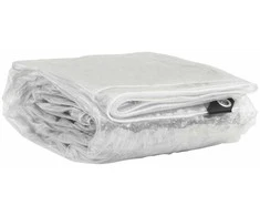 Skaidrus brezentas su ąselėmis 6x6 m PVC
