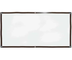 Skaidrus brezentas su kilpelėmis, 1x2 m, polietilenas