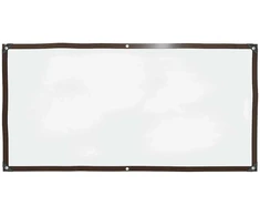 Skaidrus brezentas su kilpelėmis, 1x2 m, polietilenas