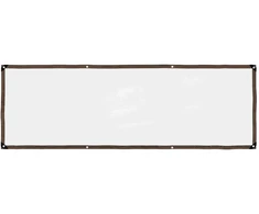 Skaidrus brezentas su kilpelėmis, 1x3 m, polietilenas