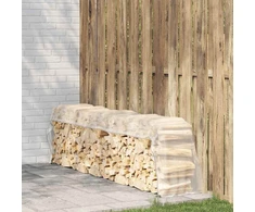 Skaidrus brezentas su kilpelėmis, 1x4 m, polietilenas