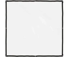 Skaidrus brezentas su kilpelėmis, 2x2 m, polietilenas