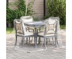 Skaidrus brezentas su kilpelėmis, 2x2 m, PVC