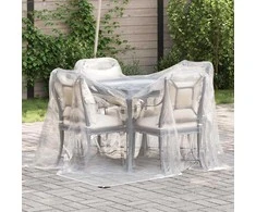 Skaidrus brezentas su kilpelėmis, 2x2 m, polietilenas