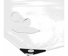 Skaidrus brezentas su kilpelėmis, 3x4 m, PVC