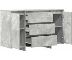 Kabalas Betono pilka 120 x 41 x 75 cm Apdirbta mediena