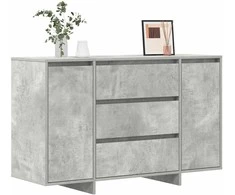 Kabalas Betono pilka 120 x 41 x 75 cm Apdirbta mediena