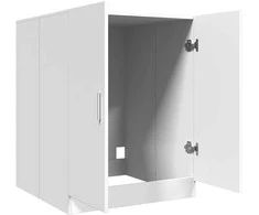Skalbimo mašinos spintelė, baltos spalvos, 71x71,5x91,5cm