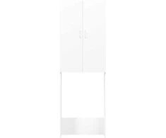 Skalbimo mašinos spintelė, baltos spalvos, 64x25,5x190cm