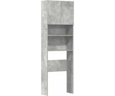 skalbimo mašinos spintelė betoninė pilka 64x24x190 cm