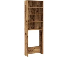 Skalbimo mašinos spintelė Old Wood 64x24x190 cm