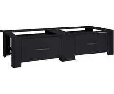 Skalbyklės pjedestalas 2 pcs Juodas 127 x 54,5 x 32,5 cm