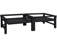 Skalbyklės pjedestalas 2 pcs Juodas 124,5 x 61,5 x 32,5 cm