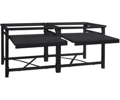 Skalbyklės pjedestalas 2 pcs Juodas 120 x 56 x 52 cm Plienas