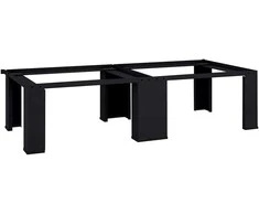 Skalbyklės pjedestalas 2 pcs Juodas 127 x 54,5 x 32,5 cm