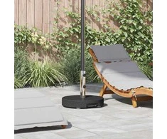 Skėčio pagrindas Juoda Ø 45 x 37.5 cm Granitas