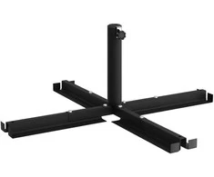 Skėtis pastatui su 25–50 mm stulpeliu Juodas