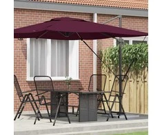 Roma Parasol Raudona 286 x 284 x 265 cm