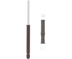 Svorio lentynų laikikliai 12 pcs Smėlio Ø10 x 170 mm Plienas