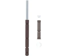 Svorio lentynų laikikliai 12 pcs Smėlio Ø14 x 210 mm Plienas