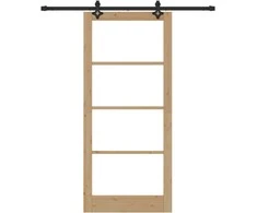 Slankios durys ORKDAL 93 x 211 cm Natūrali ir juoda